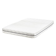 Materasso matrimoniale Memory Foam Imbottitura Poliestere Sfoderabile Bianco 120 x 200 cm massimo comfort