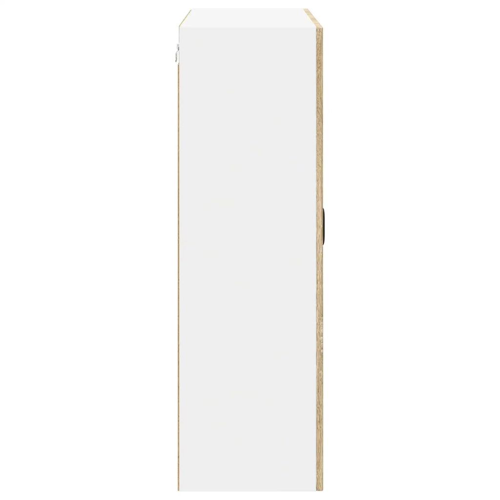Mobile in vetro da parete LUCCA Rovere Sonoma 80 x 31 x 100 cm 885157