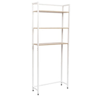 Marvin Mobile Lavatrice Salvaspazio Scaffali per Bagno in Metallo e Legno Robusto Ripiani Sopra Asciugatrice Lavanderia