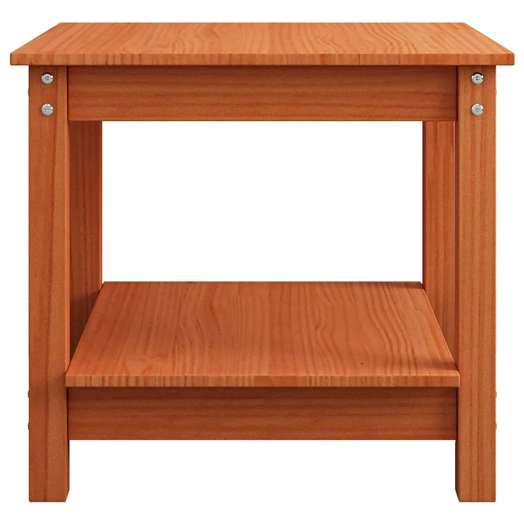 vidaXL Tavolino da salotto Cera marrone 50 x 50 x 45 cm