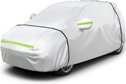 Hoe per autosuv esterno - Impermeabile, con chiusura a zip sul lato destro - Protezione solare - Adattamento universale (169-181 pollici) - Color argento