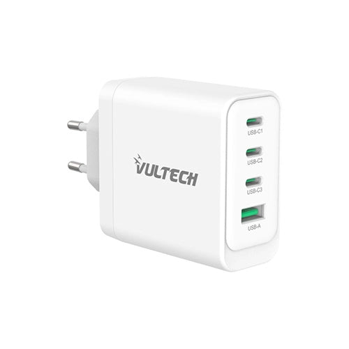 CARICATORE 3 TYPE-C +1USB PD45 100W WH
