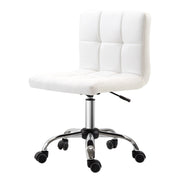 Sedia da ufficio, sedia ergonomica da scrivania senza braccioli, sedia girevole regolabile in altezza, sedia per computer per ufficio, studio,