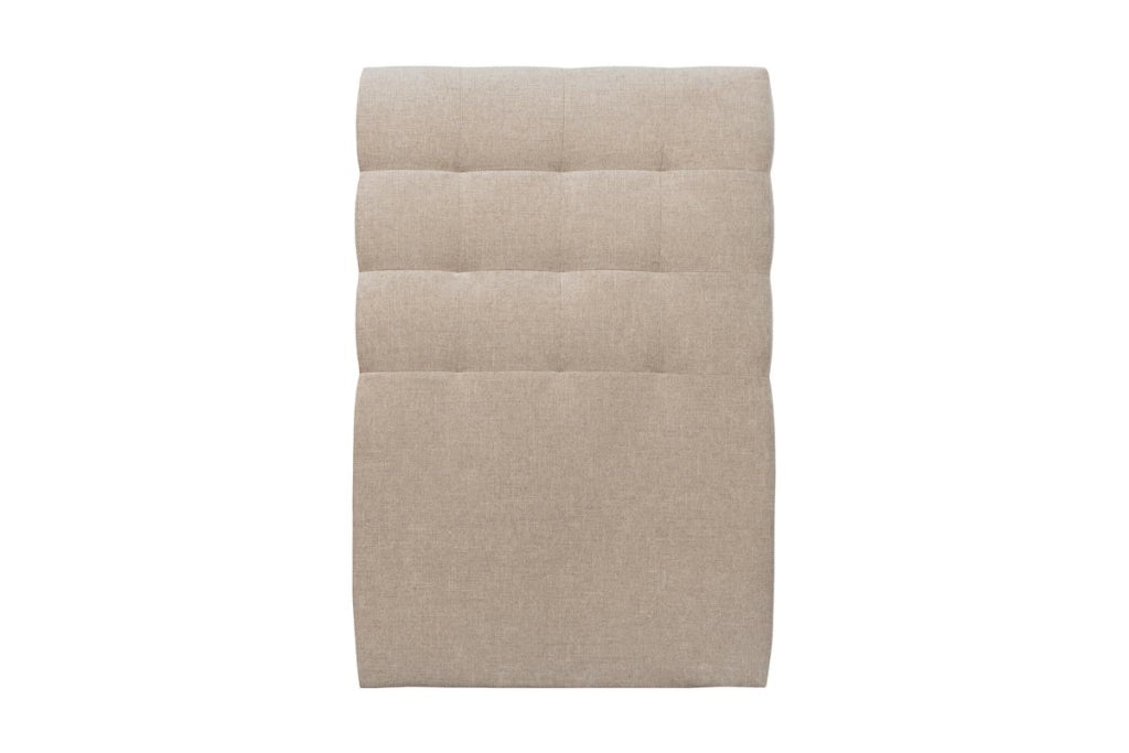Letto 90x200 cm con testata imbottita - Tessuto Tela opaca