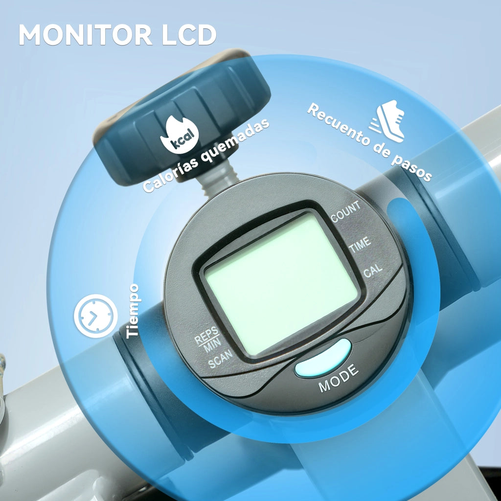Stepper per esercizi a casa ¨C zephmum ¨C grigio con monitor LCD