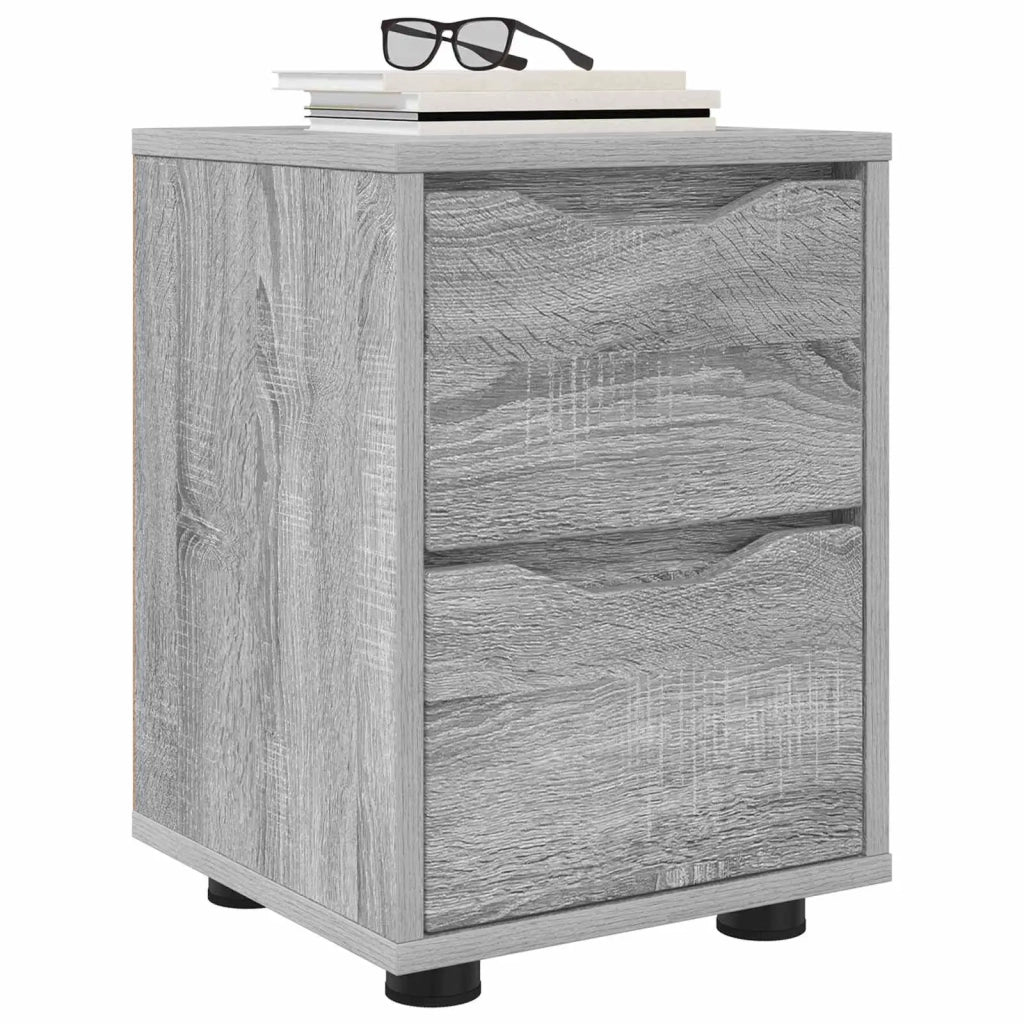 Comodini con cassetto 2 pcs Grigio Sonoma 30,5 x 30 x 43 cm 888810