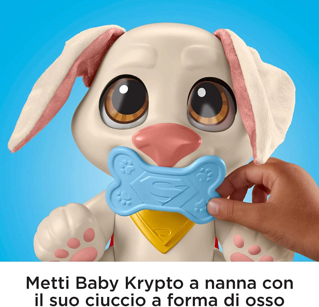DC League Super-Pets Baby Krypto Cucciolo Snodato Suoni e Accessori Idea Regalo