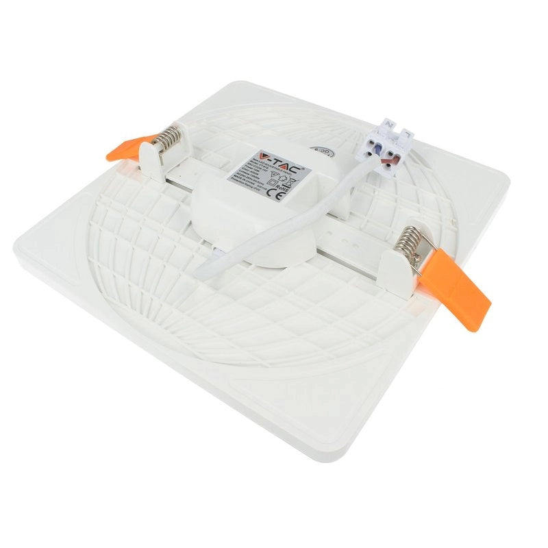 Faretto Pannello Led Da Incasso Quadrato Senza Bordo 24W Bianco Caldo Foro Adattabile Da 75mm a 200mm SKU-742