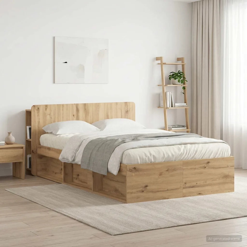Testata del letto Rovere Artigianale Legno ingegnerizzato