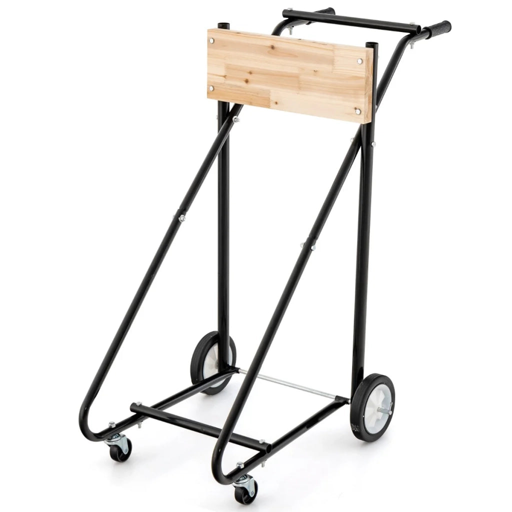 Carrello di trasporto motorizzato multiuso 110 x 57 x 104 cm portata 150 kg con facile mobilità design nero 20_0013691