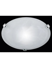 Plafoniera Rotonda Vetro Bianco Adrian Ø30 cm Trio Lighting