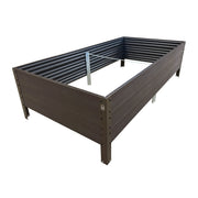 Fioriera rialzata GPPS KLASIKA WOODLOOK, marrone 150x75x30
