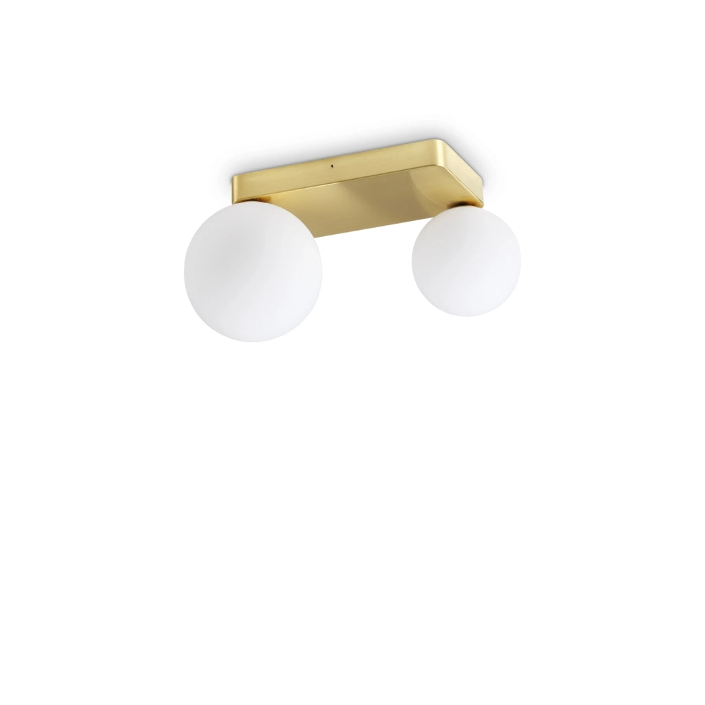 Applique Da Parete Contemporanea Penta Metallo Oro 2 Luci G9 4W 3000K Ip20