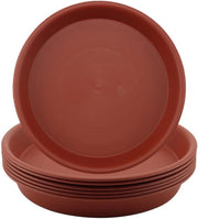 Piatto per piante 30 cm - Sostegno rotondo - Colore terracotta - Materiale plastico - Per interni/esterni - Solido e impermeabile