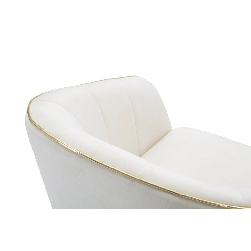 Poltrona Paris Crema/gold cm 62x58x78