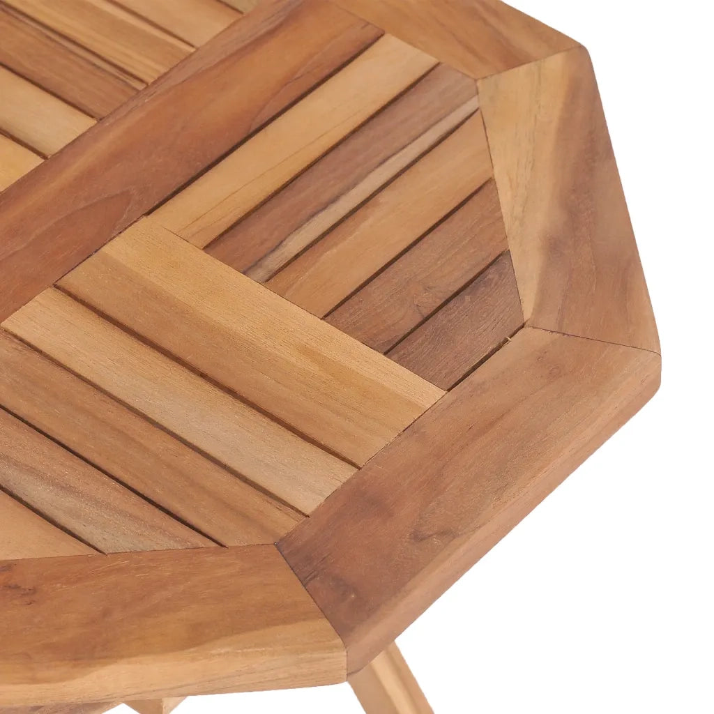 Tavolo da Giardino Pieghevole 45x45x45 cm in Legno di Teak cod mxl 34394