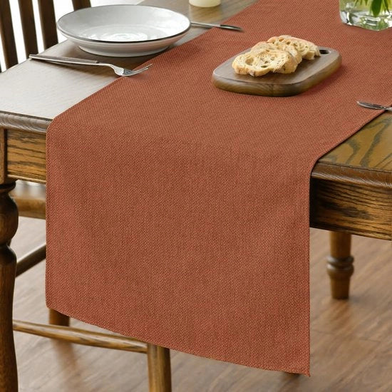 Tavolo da Pranzo Estivo e Invernale con Decorazione Orizzontale, Tavolo da Cucina e Sala da Pranzo, Decorazione per la Tavola, Dimensioni 40x180 cm
