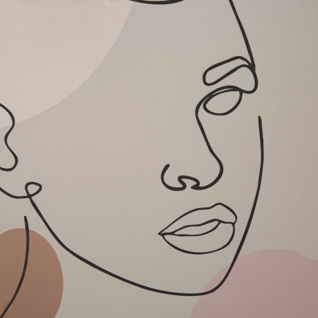 Silvo, Quadro Materiale Struttura in Vetro, 35x47h cm Rosa