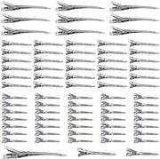 Set di spille per capelli da 75 pezzi - Clip per capelli in acciaio inox - Clip per capelli a forma di becco d'anatra - Materiale per fai da te - 75 pezzi