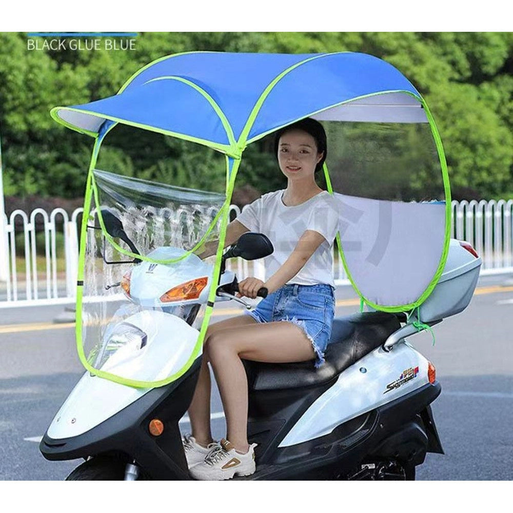 Trade Shop - Parapioggia Moto Scooter Copertura Per Pioggia Impermeabile Coprimoto Universale -