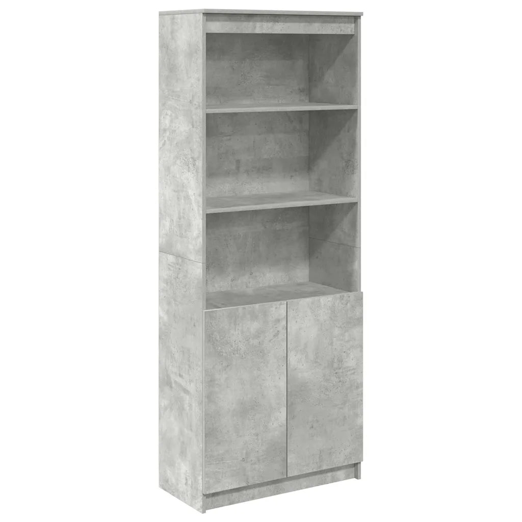 Credenza Grigio Cemento 70x35x180 cm in Legno Multistrato 3328474