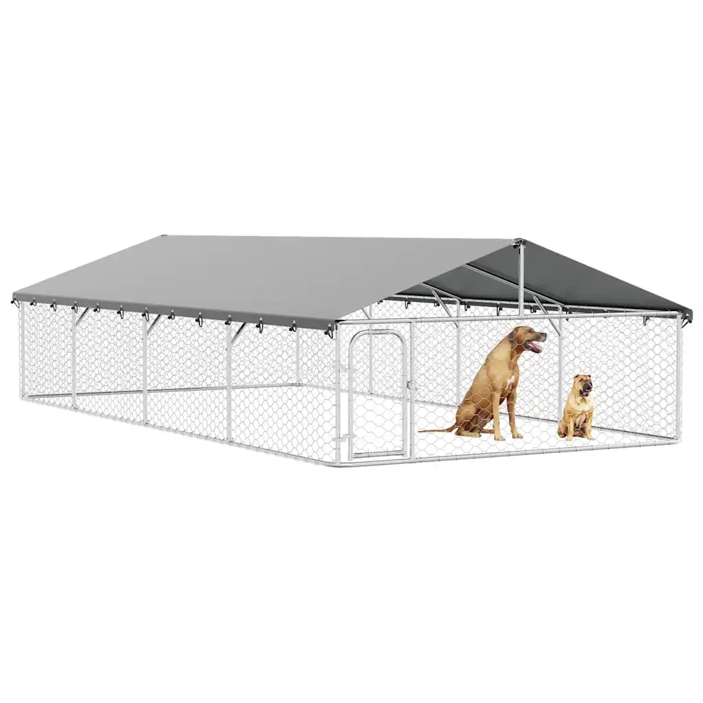 Gabbia per Cani da Esterno con Tetto 600x300x150 cm CFW7372676