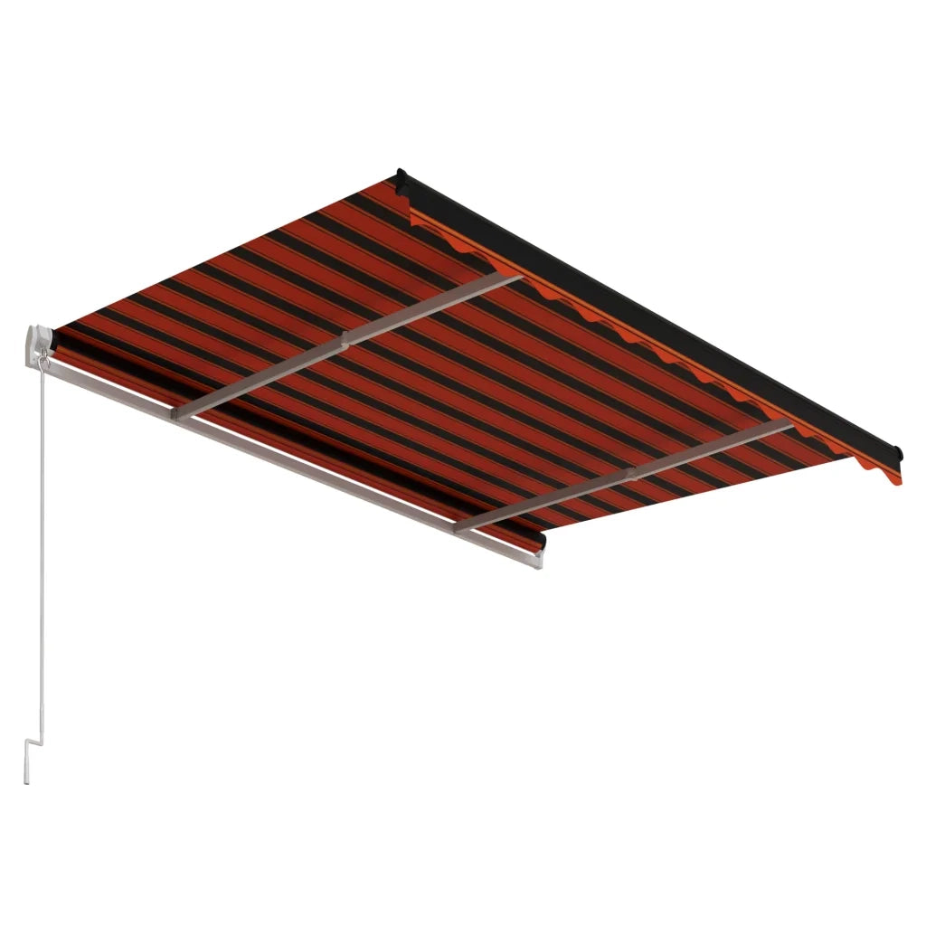 Tenda da Sole Retrattile Automatica 300x250cm Arancione Marrone 3068870