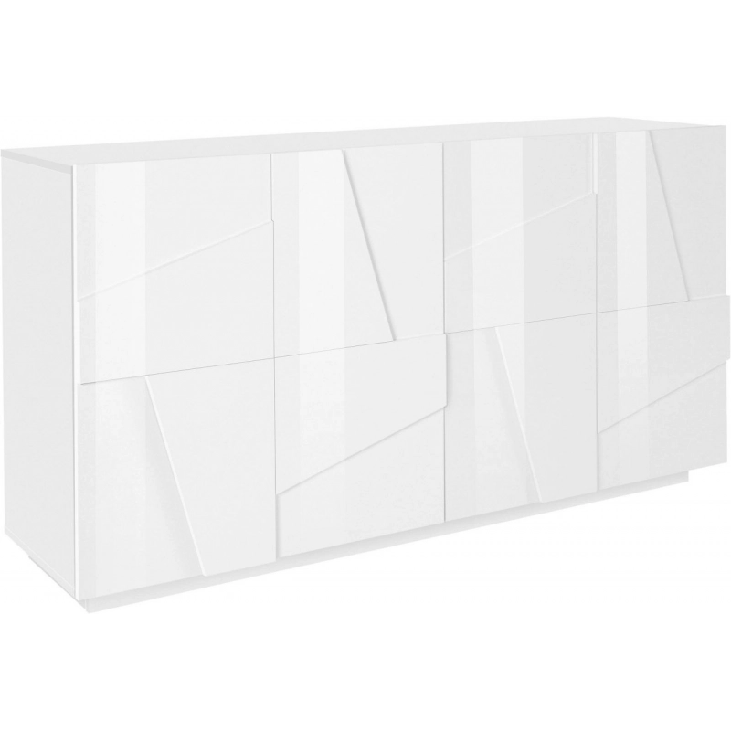 Credenza Ping 160 – 4 ante – Bianco Lucido