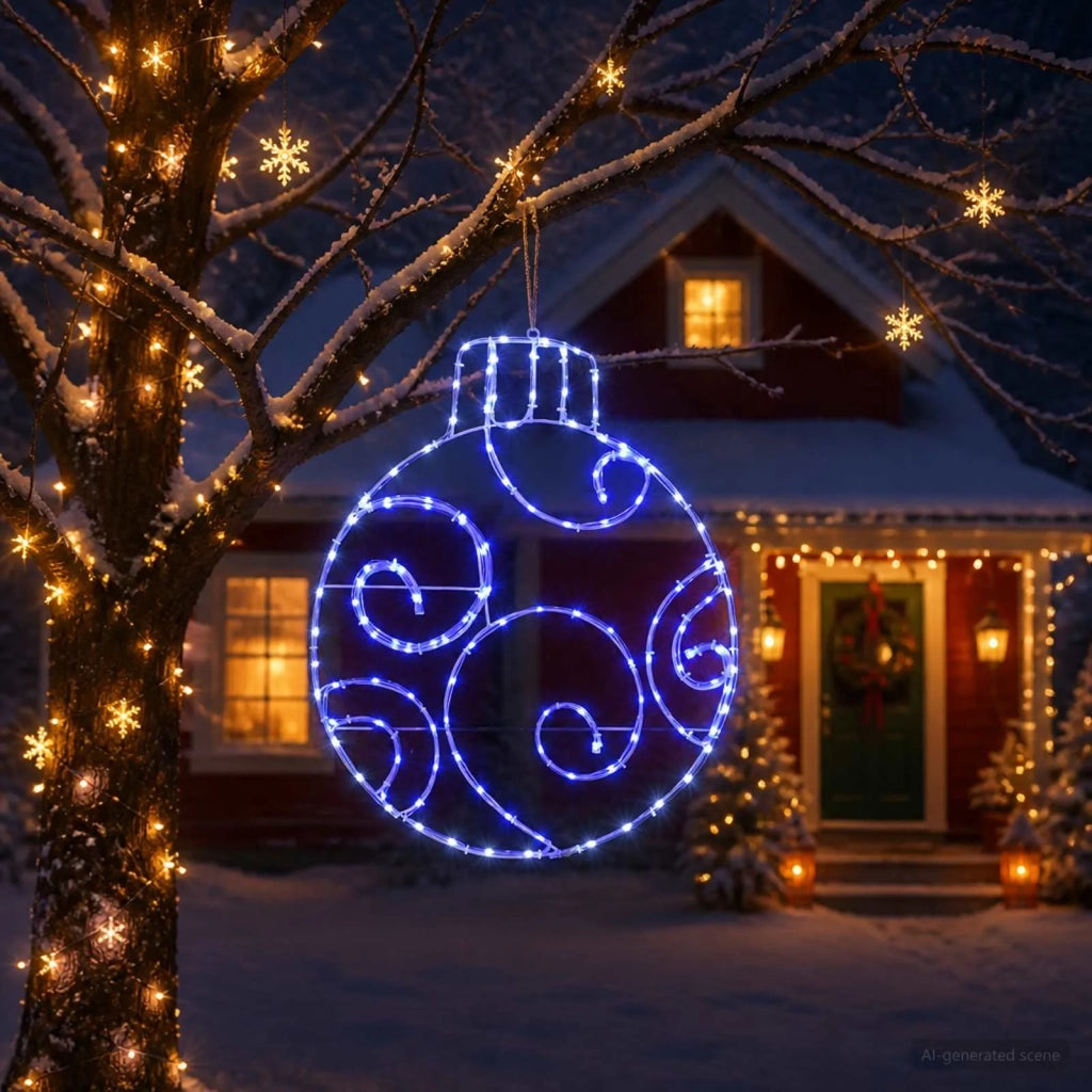 Sfera natalizia a LED LOVIISA 160 LED Blu 55 x 65 cm 42053470