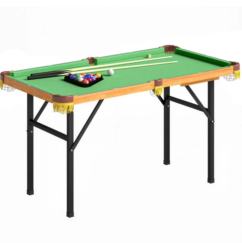 TAVOLO DA BILIARDO Pieghevole 120 cm Verde con Accessori