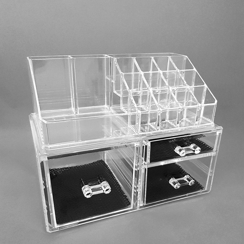 Trade Shop - Organizzatore Porta Cosmetici Make Up  10257 Espositore Organizer 16 Comparti -