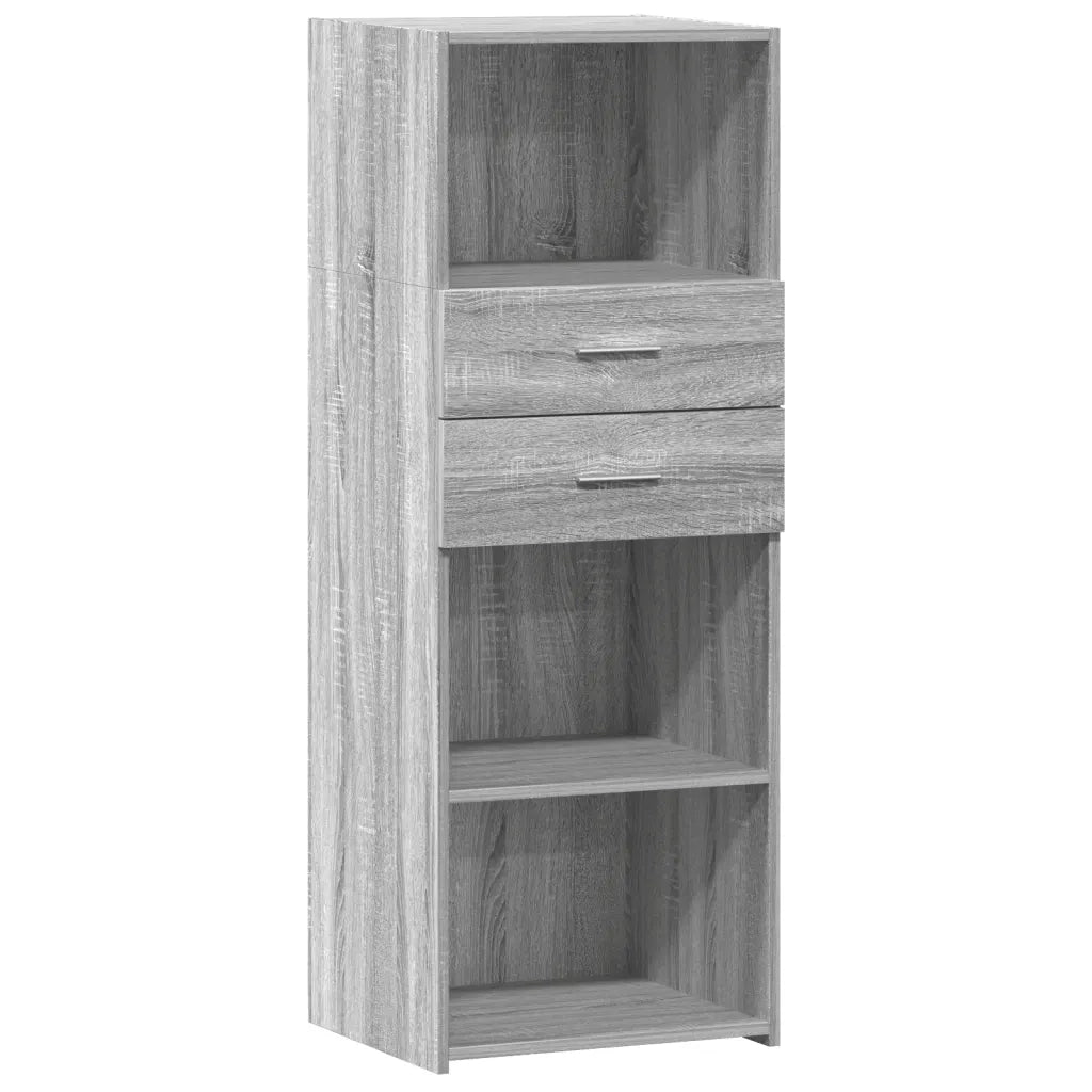 Credenza Grigio Sonoma 45x42,5x124 cm in Legno Multistrato 846171