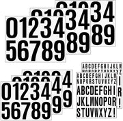 Set di Etichette a Lettere di 8 Veli - 166 Pezzi - Autoadesivi - Impermeabili - Per Interno/Esterno - Materiale di Alta Qualità in Vinile - Etichette Sticking