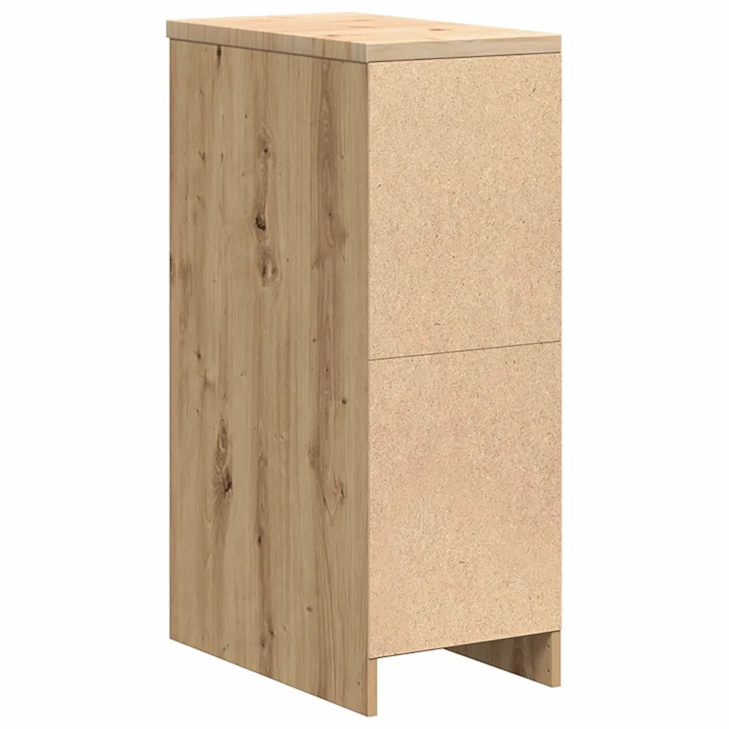 Armadietto per Garage in Rovere Artigianale 30x51x85 cm 860561