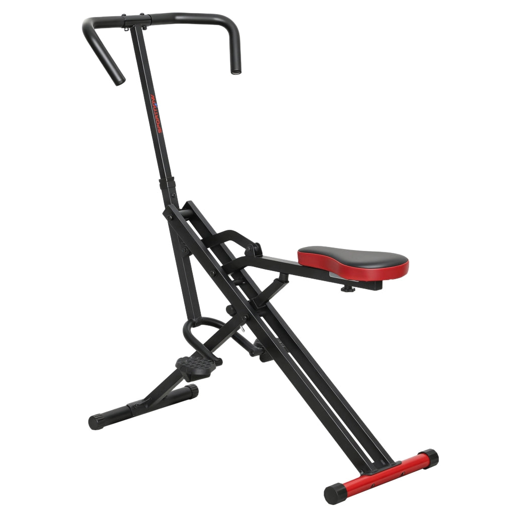 Sedia da allenamento per addominali ¨C zephmum ¨C rosso 57x105x115cm