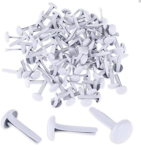 100 pezzi di mini-bulloni metallici per scrapbooking e artigianato