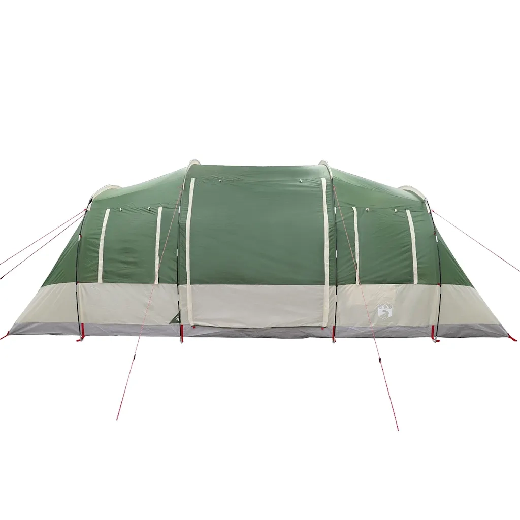 Tenda Familiare a Tunnel per 6 Persone-Tenda da campeggio Verde Impermeabile 702222