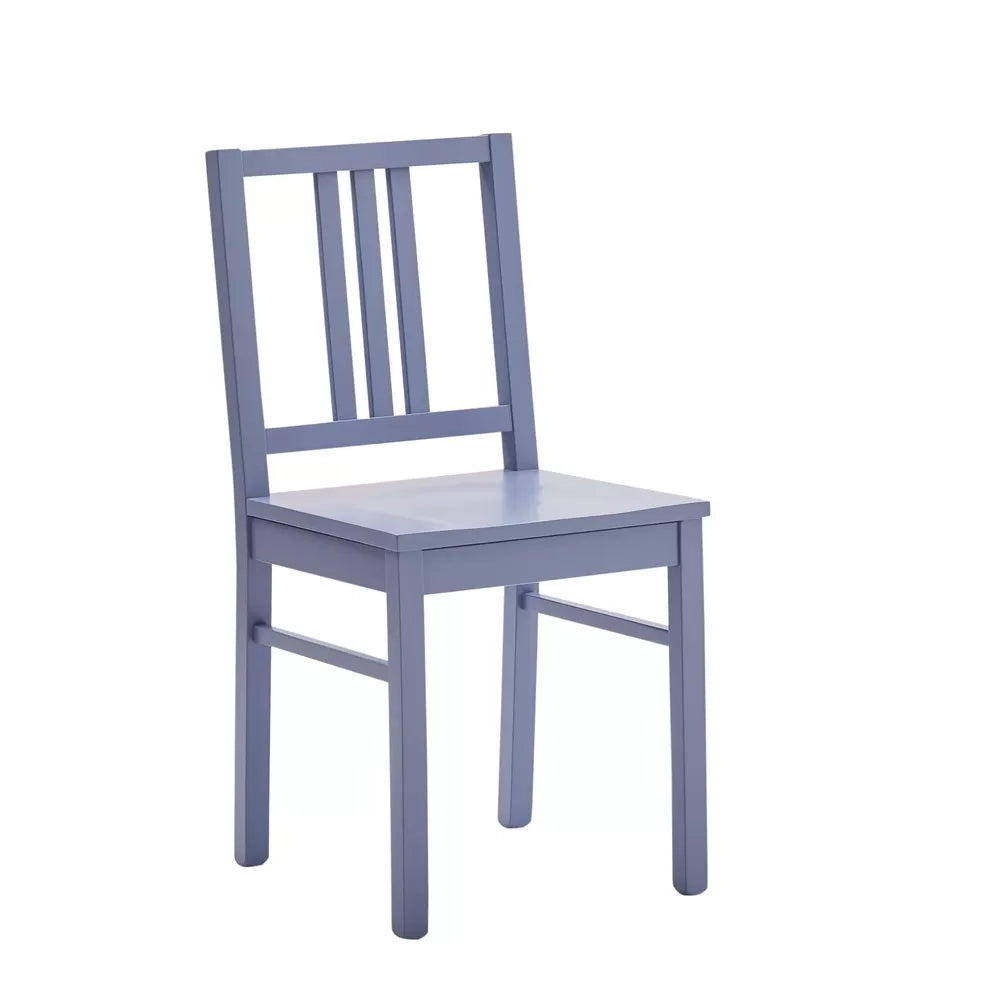 Set 2 sedie legno shabby blu seduta legno l.43 h.87 p.48 - Mobili 2G