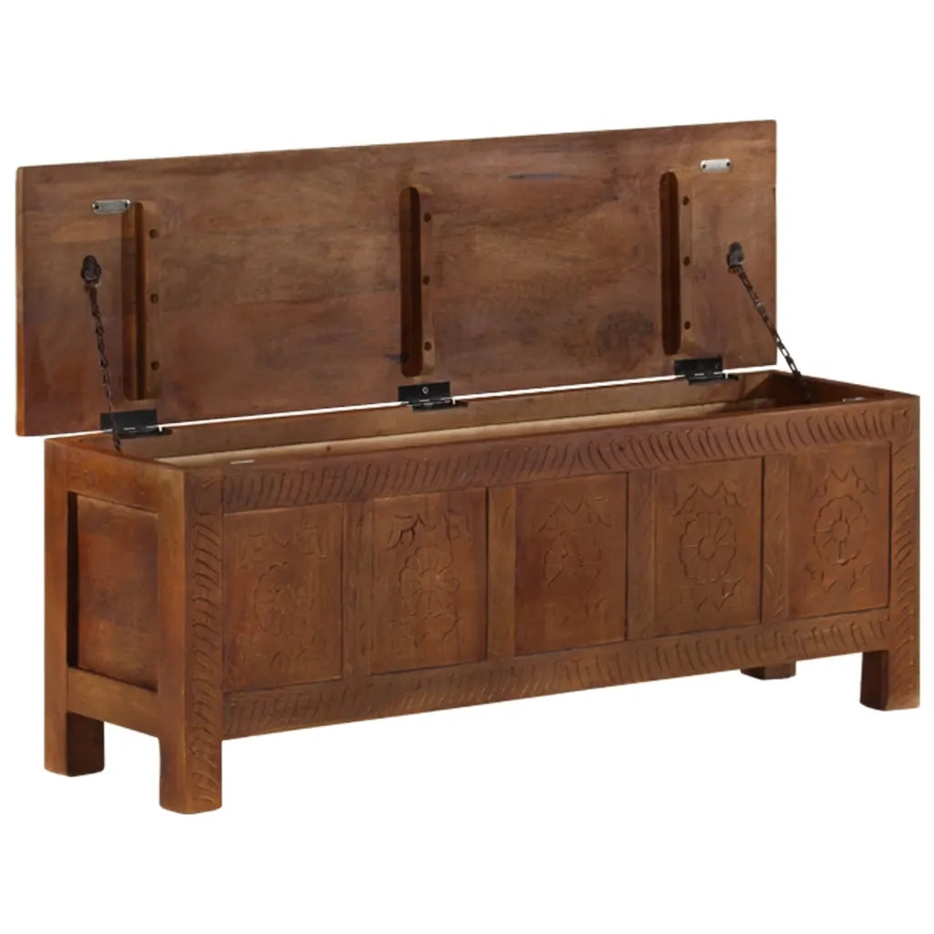 Scatola Portaoggetti 110x30x40 cm in Legno Massello di Mango cod mxl 68844