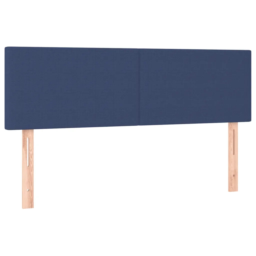 Letto a Molle con Materasso e LED Blu 140x190 cm in Tessuto 3132995