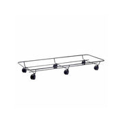Portavaso Ruote Rettangolare Nero 75X33 Buzzi