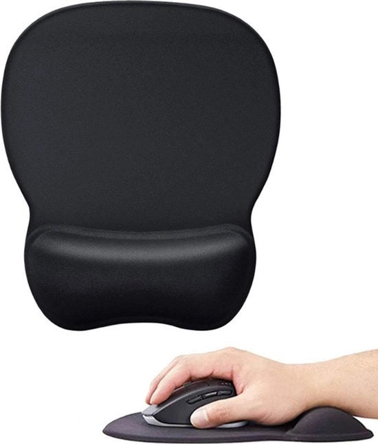 Matrice per il supporto delle mani - Matrice per il controllo ergonomico - Matrice per il controllo in gel - Antiscivolo - Prevenire la stanchezza delle mani - Adatto per il gaming, la scuola e l'ufficio - 24 x 21 Cm - Nero