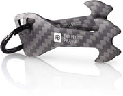 Trolley Piranha - Ongrendelbare trolleychip in carbon - accessoio per trolley - chiave per slot moneta - rimovibile, senza blocco in slot moneta.
