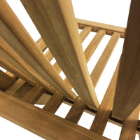 Poltrona Pieghevole Camel Design Ergonomico Salvaspazio in Legno Teak