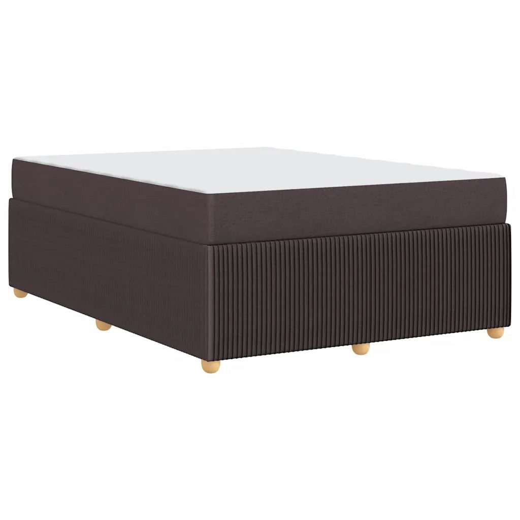 vidaXL Struttura letto con materasso Marrone scuro 160 x 200 cm