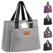 Borsa da pranzo per donne con grande capacità e materiale impermeabile. Cinturino regolabile, adatta per adulti, donne, lavoro, campeggio, shopping, spiaggia, 15L.