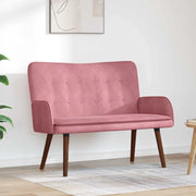 Sofa a Due Posti Rosa 115 x 61 x 87 cm Velluto