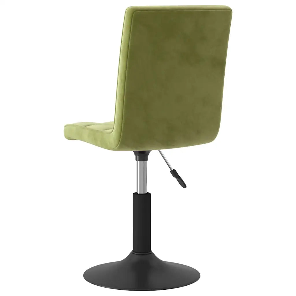 Sedie da Pranzo Girevoli 6 pz Verde Chiaro in Velluto 3089302
