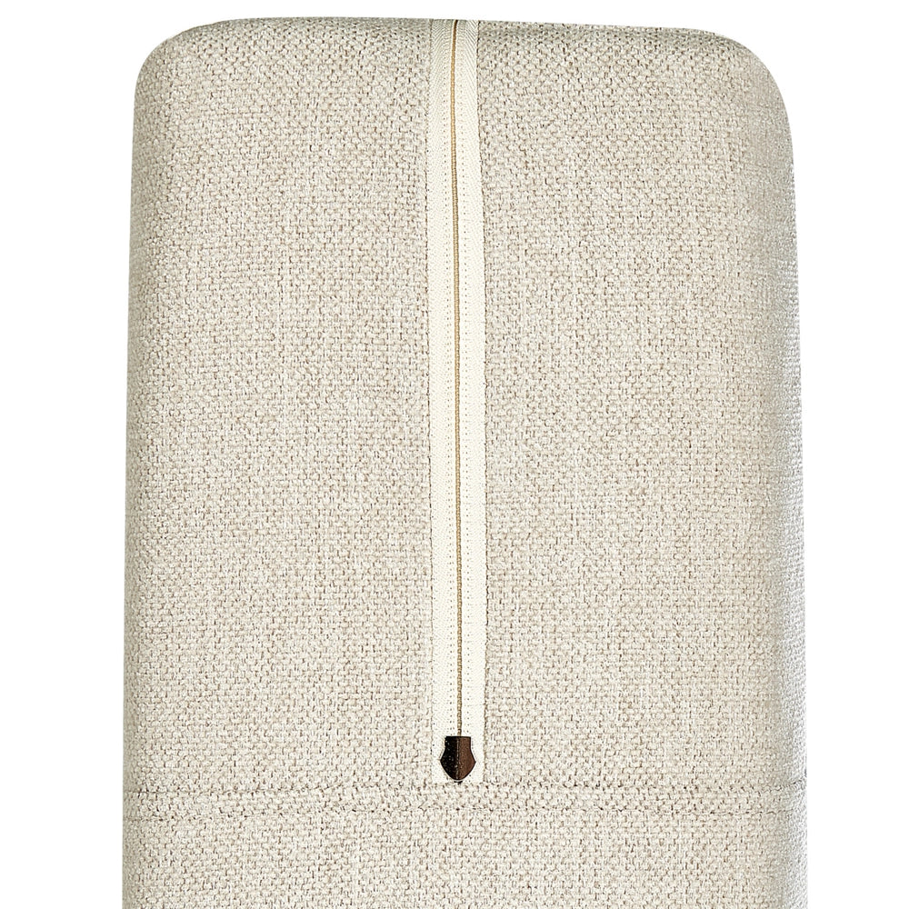 Letto king size UE con contenitore 160 x 200 Tappezzato beige con materasso a molle Bonell