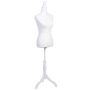 Manichino in legno e schiuma 24x37,5x168h cm bianco